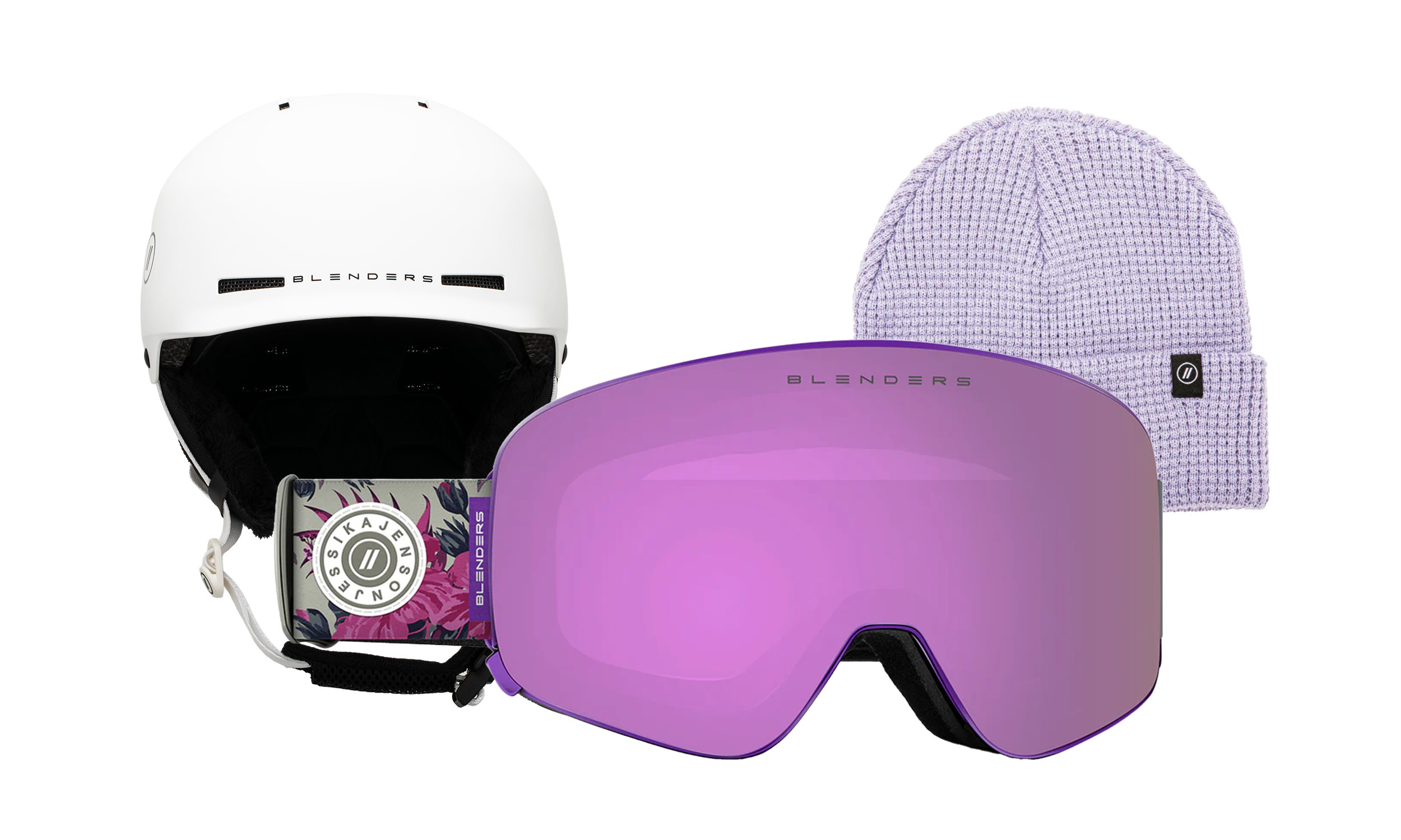 Aura | Jj Forest - Chip Mips White - Lavender Beanie